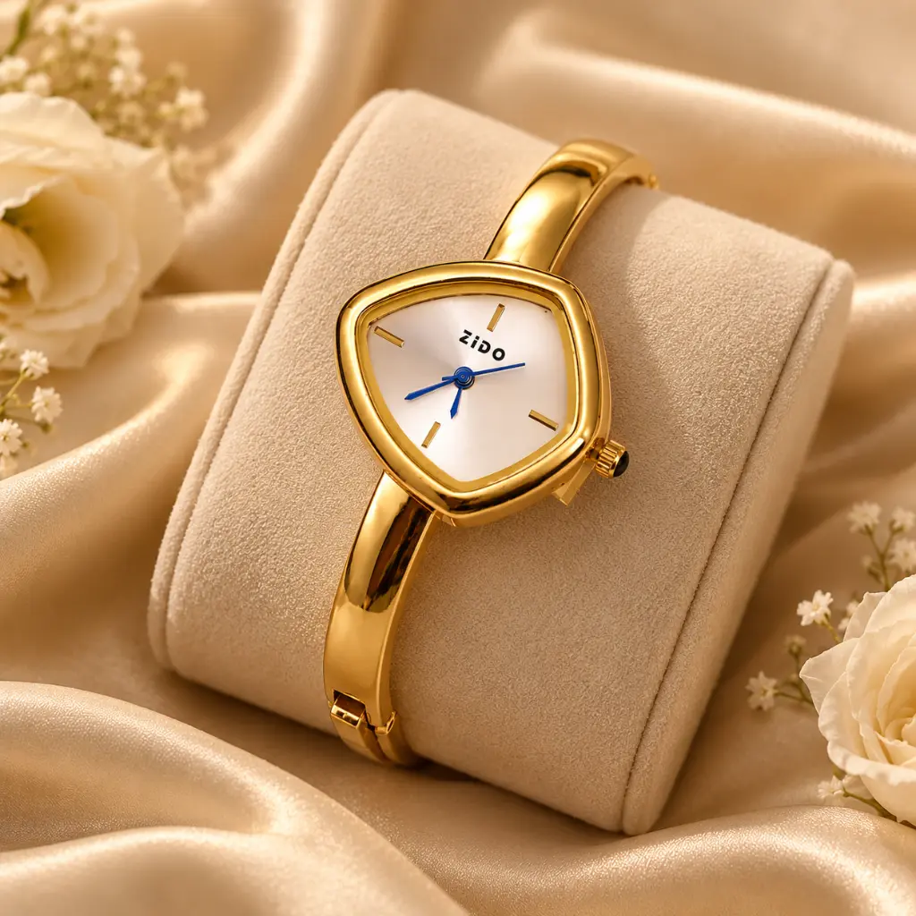 Elegant Gold ZiDO Watch Still Life.webp