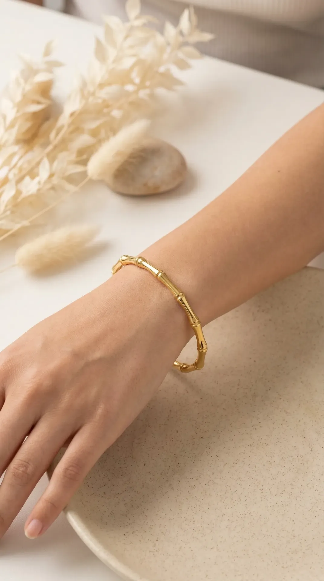 Golden Bamboo Bracelet