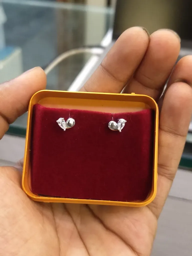 Crystal Petal  Stud Eaarrings