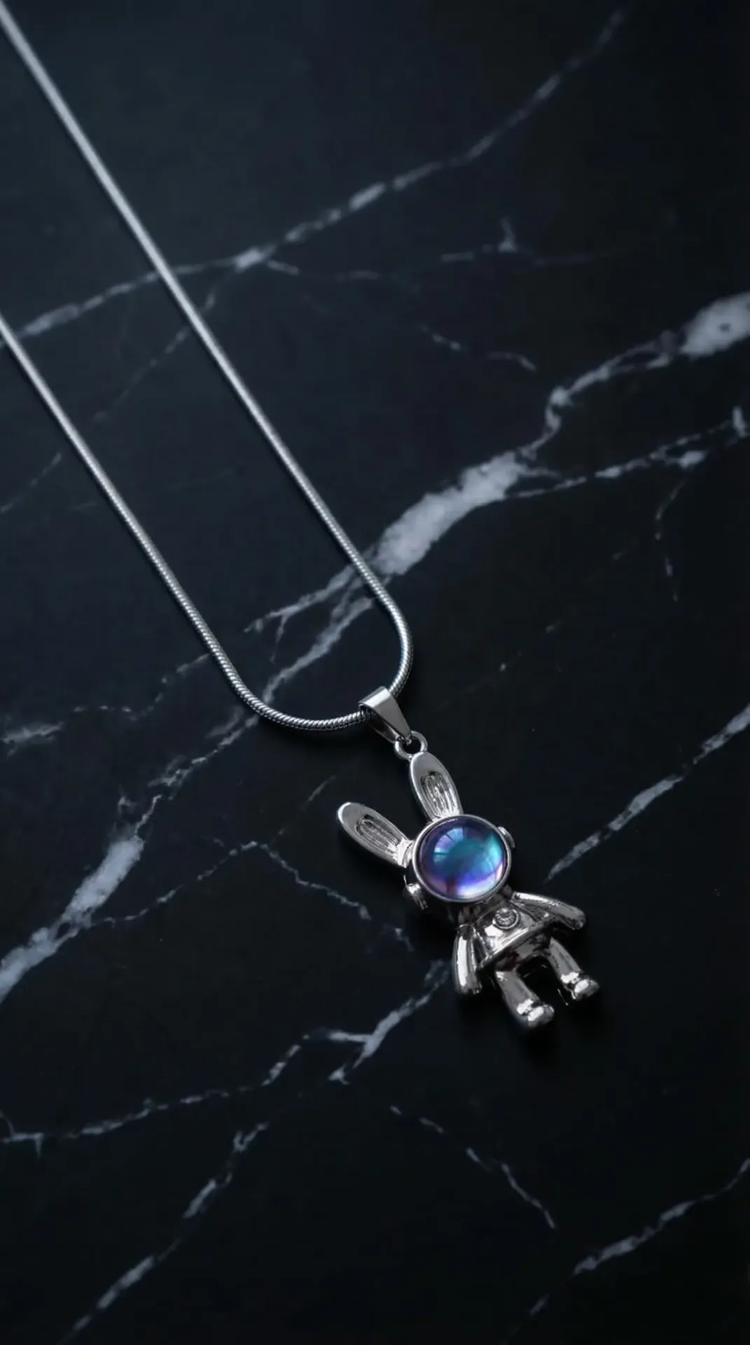 Space Bunny Necklace