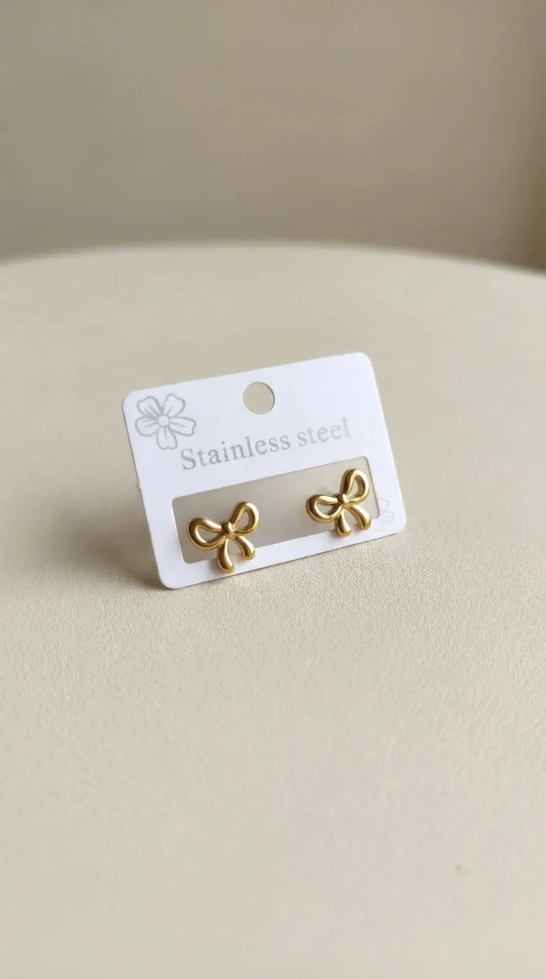 Sweetheart Bow Studs