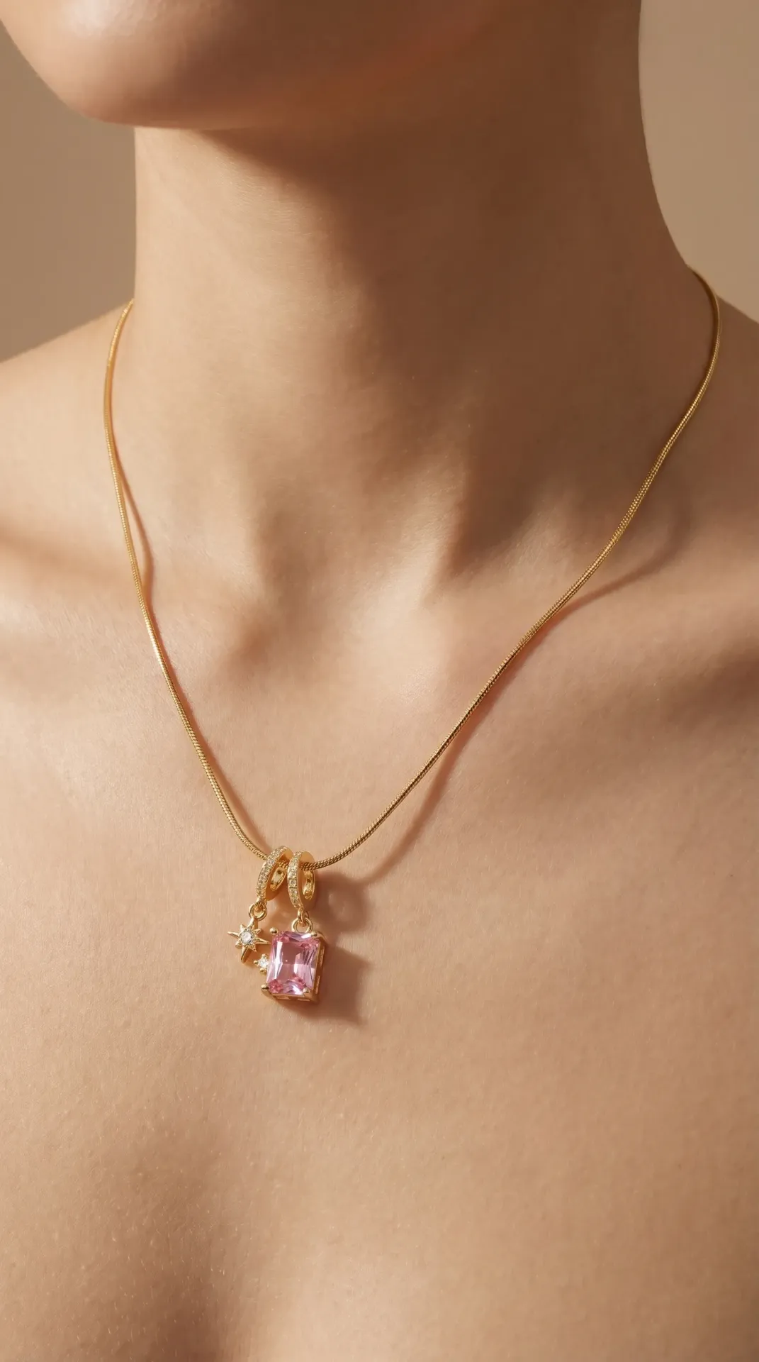 Rose Charm Necklace