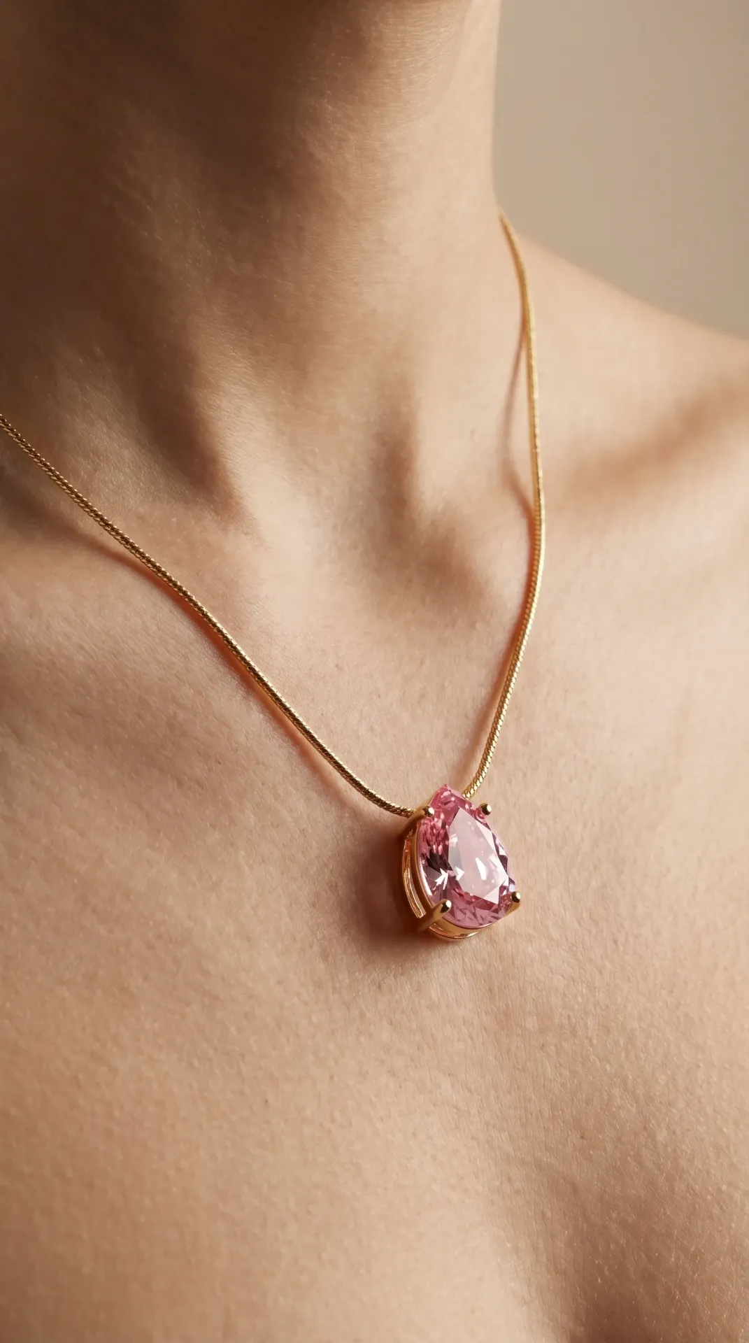 Rose Luxe Drop Necklace