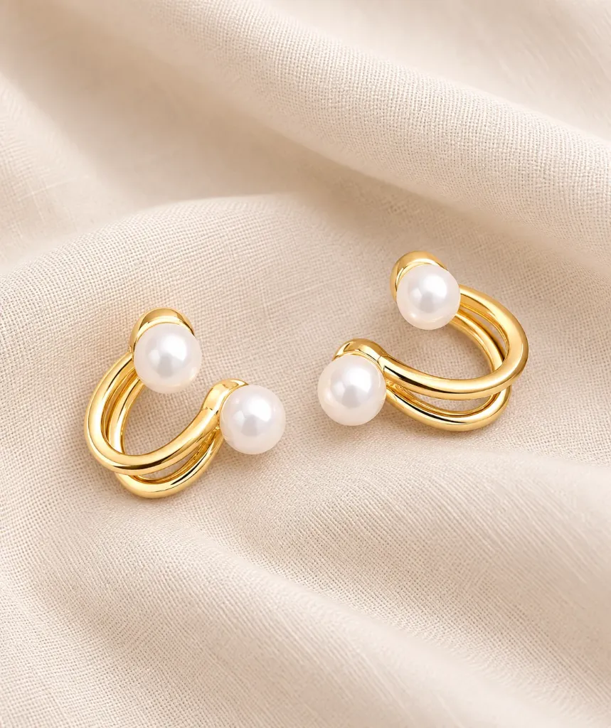 Pearl Loop Earrings