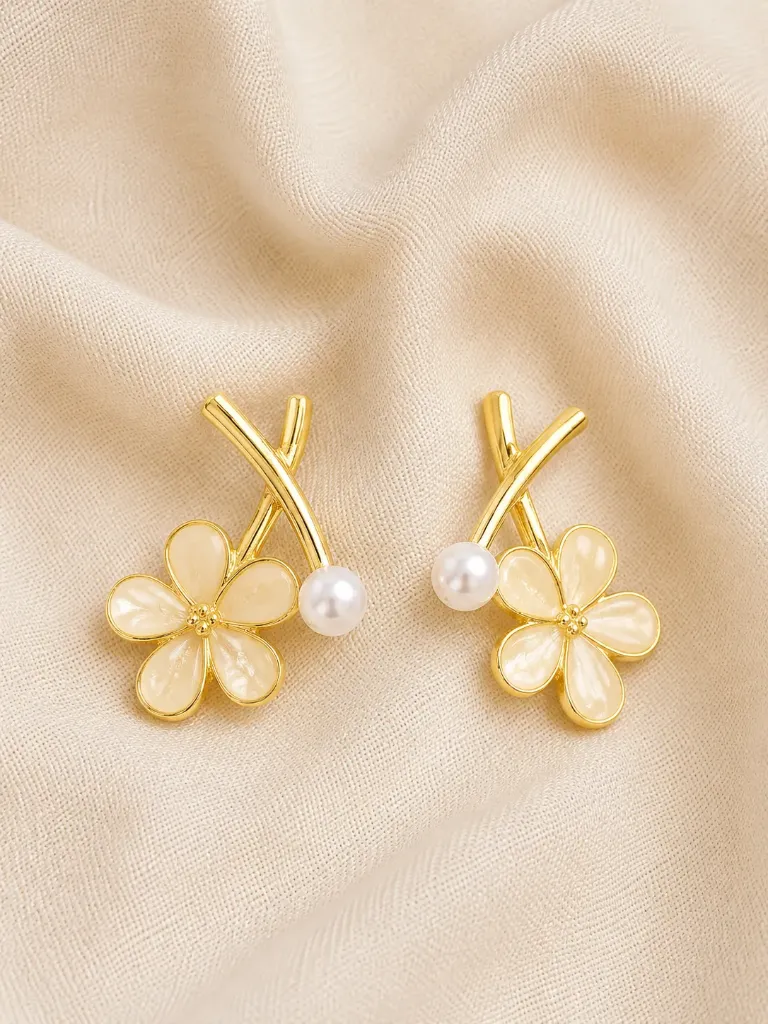 Pearl Tulip eaarings