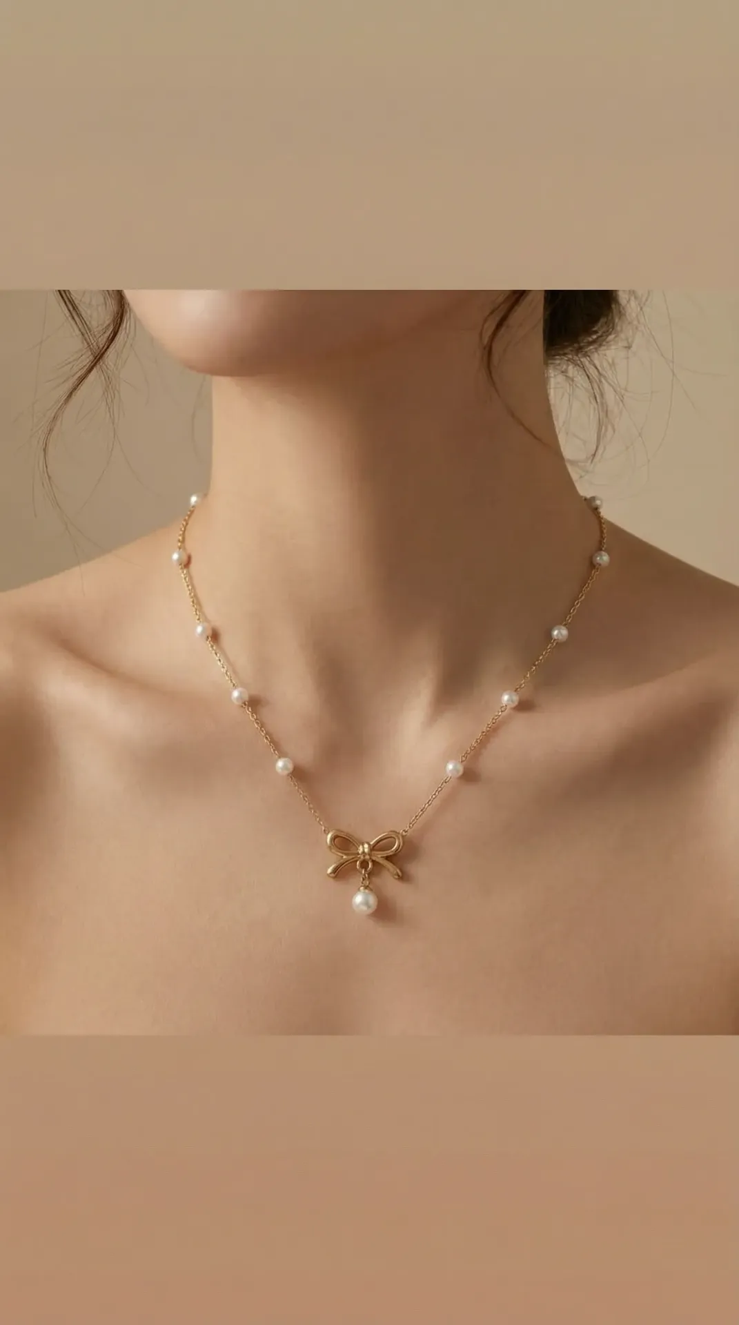 Golden Pearl Bow